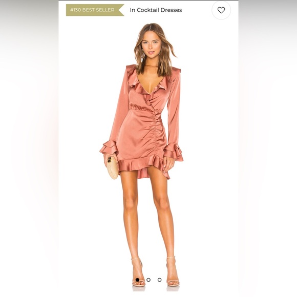 MAJORELLE Dresses & Skirts - Nelly Mini Dress in Terracotta Brown | Size XS